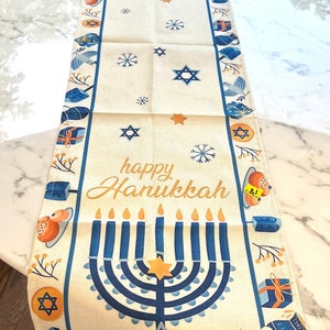 Happy Hanukkah Table Runner