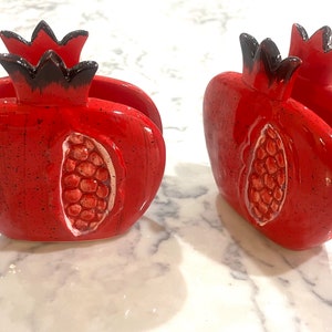 2er Set Granatapfel Serviettenhalter