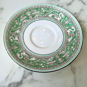 Vintage Wedgwood Florentine Green Bread Butter Plate 6” Mythical Griffin