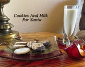 Fused Glass Dishes, Santa Cookie Dish, Christmas Dishes, Family Memories, Traditions, Statteam