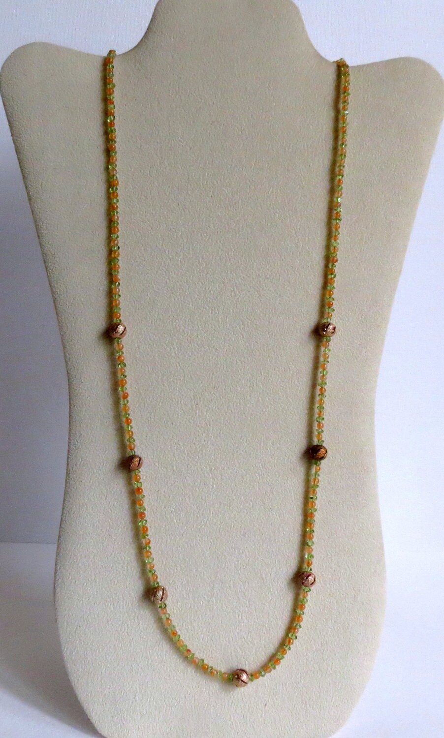 Peridot Necklace With Citrion and Oxidized Copper Beads - Etsy