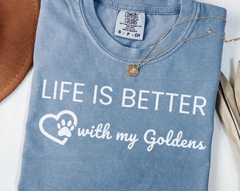 Cute Golden Retriever Mom Shirt, Golden Retriever Lover Gift