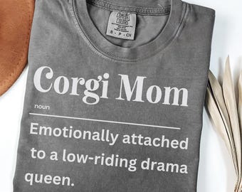 Funny Corgi Mom Definition Shirt, Corgi Mom Gift, Dog Mom Shirt