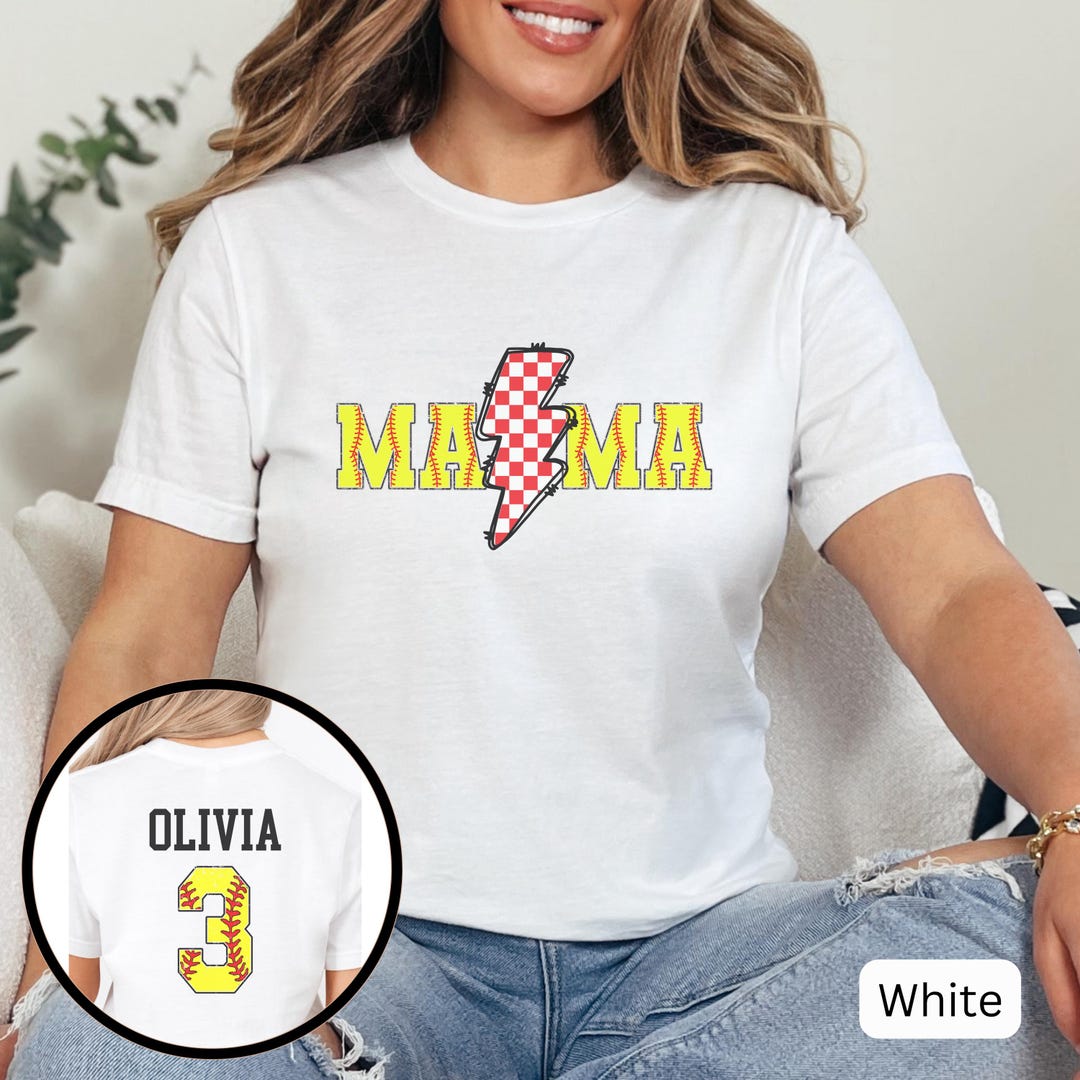 Personalzed Softball Mom Shrt Womens Softball Lover Tee - Etsy