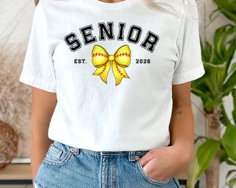Softball Senior Shirt Class of 2026 Graduation Gift Softball Senior Night T-shirt