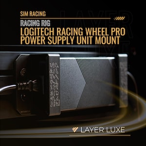 Logitech Racing Wheel Pro Power Supply Unit Mount – PSU Mount for Sim Racing – Secure & Durable Accessory – Easy Installation