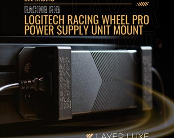 Logitech Racing Wheel Pro Power Supply Unit Mount – PSU Mount for Sim Racing – Secure & Durable Accessory – Easy Installation