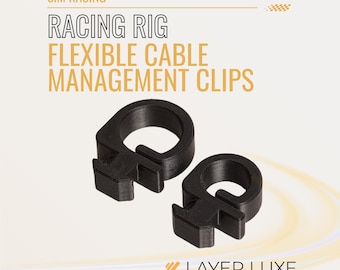 Sim Racing Rig Flexible Cable Management – Durable Cable Organizer for Racing Simulators – Tangle-Free Solution for Sim Racing Setups