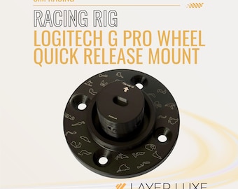 Logitech G Pro Wheel Quick Release Mount – Compatible with Logitech G Pro Racing Wheel – Easy-Install Sim Racing Accessory Durable & Secure