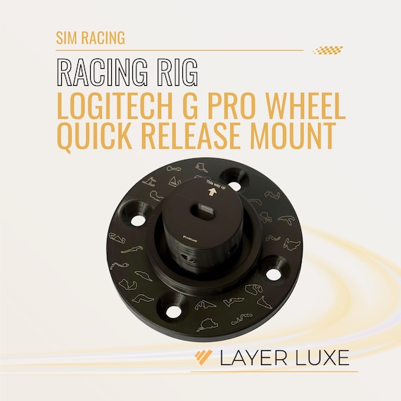 Logitech G Pro Wheel Quick Release Mount – Compatible with Logitech G Pro Racing Wheel – Easy-Install Sim Racing Accessory Durable & Secure