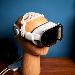 AirBand Vision Pro Strap – Flexible Vented Head Strap | Soft TPE Comfort Band | Adjustable Lightweight Head Support by Layer Luxe