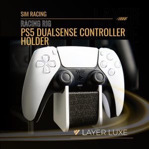 Soporte para mando DualSense de PS5 para simuladores de carreras: montaje seguro para simuladores de carreras; accesorio de juego duradero para PS5.