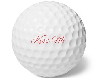 Golfbälle, 6 Stück Kiss Me