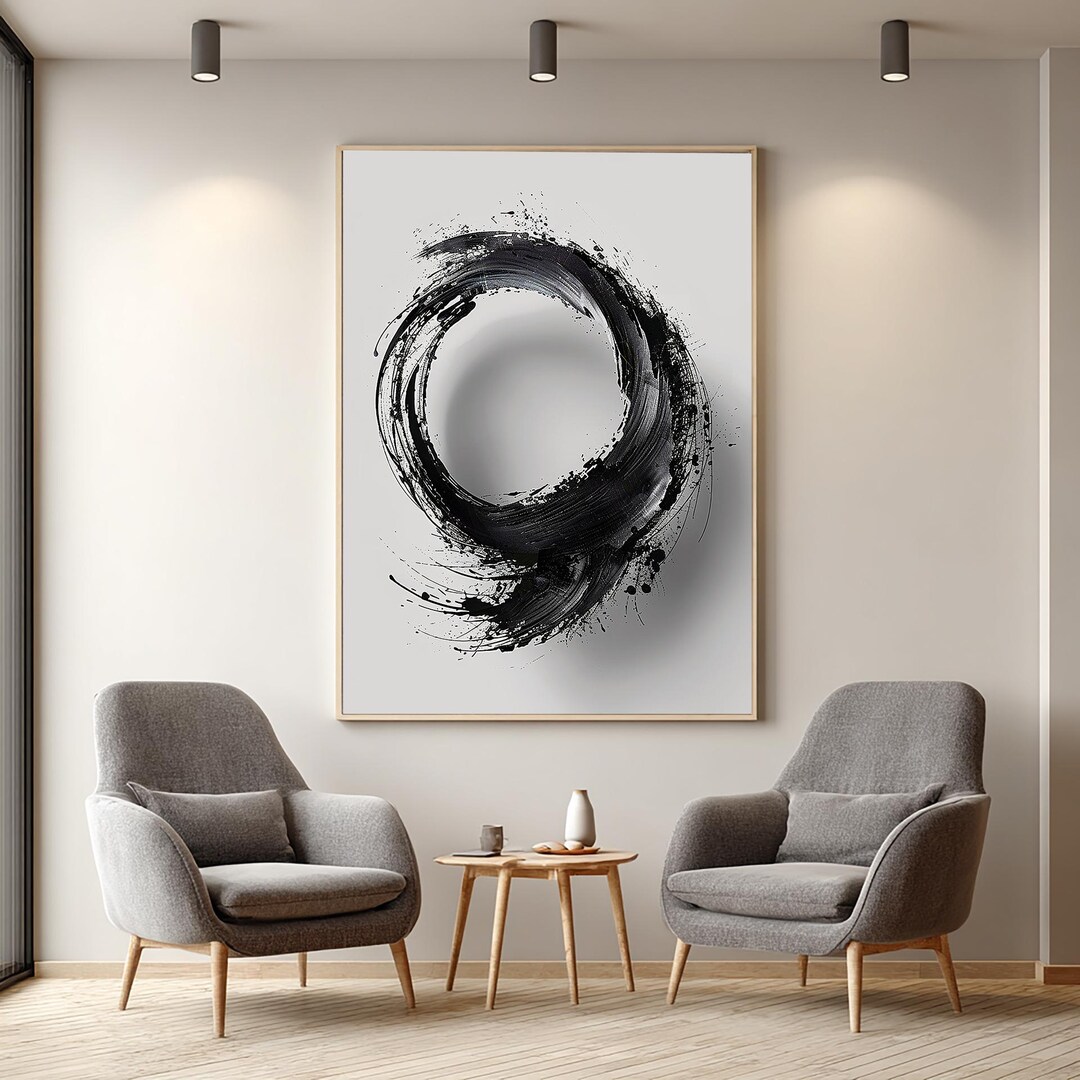 Enso Circle Art Print · Zen Buddhism Symbol · Japanese Calligraphy ...