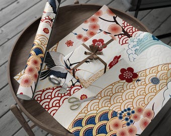 Papeles de regalo con estampados tradicionales japoneses