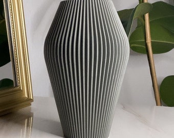 Vase Serious - Dekorieren Interieur Dekovase Blumenvase Trockenblumen 3D Druck Einrichtung