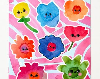 Happy Little Blooms Sticker Sheet