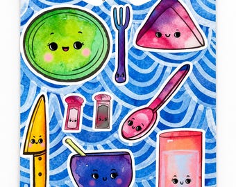 Dinner Time Sticker Sheet