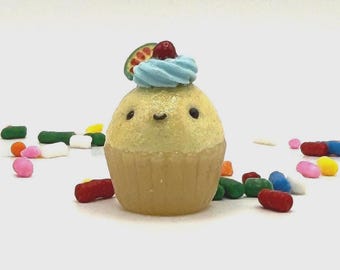 Mini Kawaii Cupcake with Fruit Charm