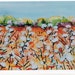 Cotton Field, Cotton Bolls Greeting Card Print of My Original ...