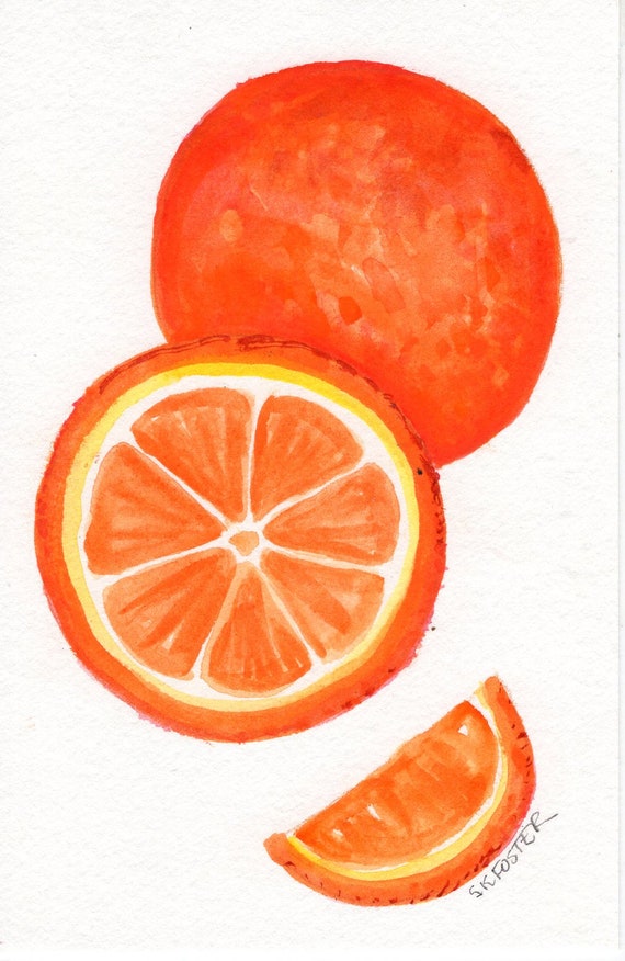 Orange painting on sale