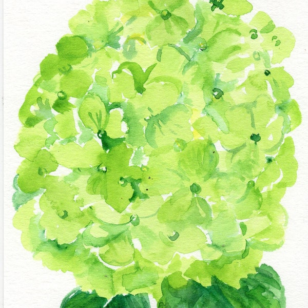 Lime Green Painting Etsy