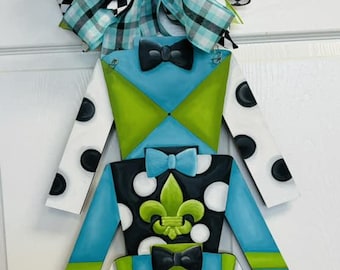 Derby Triple Jockey Silk Door Hanger