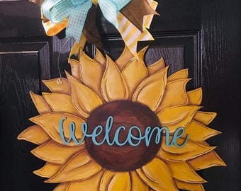 Sunflower with Welcome