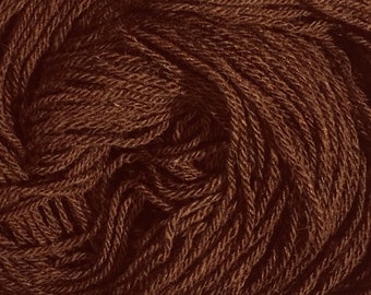 Wool-Camel Blend Sock Yarn-Hand Plied - Cafe Noir - 210 yds - 192.024 m - 1.45 oz - 41.107 g