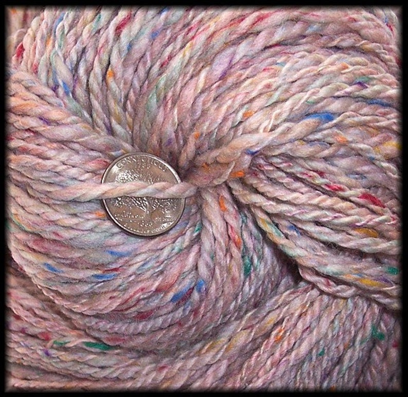 Hand Spun Heavy Worsted Weight Yarn Tutti Frutti 2 Skeins Etsy