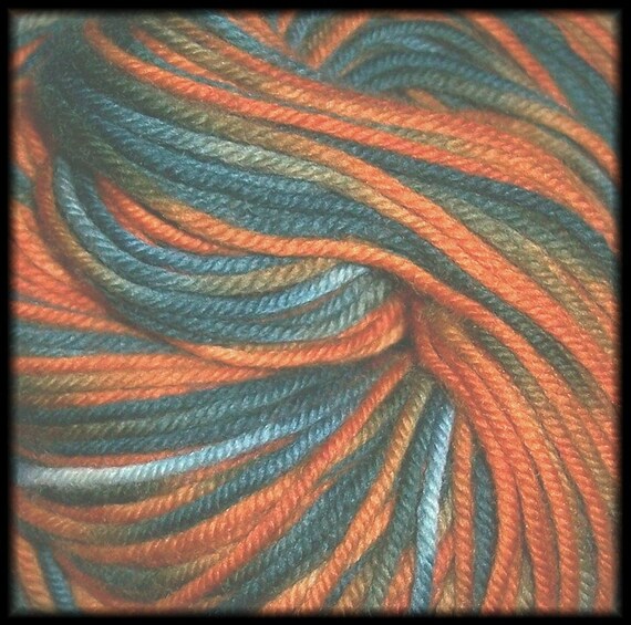 Copper Blue Hand Painted MCN DK Yarn 3.4 oz 96 g Etsy