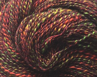 Carousel Laceweight - 100% Wool - Maroon Rainbow - 3 Skeins Available