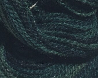 Kettle Dyed DK Weight 2 ply Wool Yarn - Spruce 1 - 3.65 oz (103.48 g) - 200 yds (182.88 m)