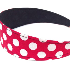 Kids Headbands, Baby Headband, Little Girls Headbands, Toddler Headbands Red & White Polka Dots Rockabilly RED MINNIE image 2