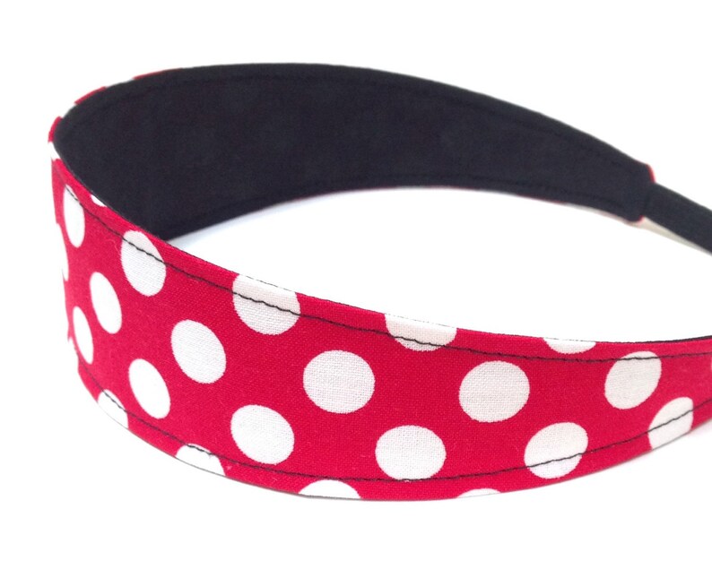 Kids Headbands, Baby Headband, Little Girls Headbands, Toddler Headbands Red & White Polka Dots Rockabilly RED MINNIE image 2