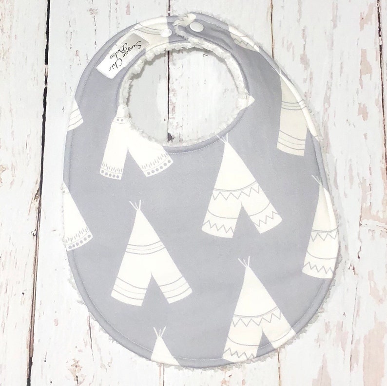 Woodland Animals Baby Boy Bibs Set of 3 Triple Layer Etsy