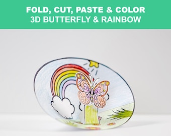 3D Summer Crafts Decoration For Kids | Butterfly Crafts | Rainbow Crafts | Printables | 2024 | Kids Summer Crafts | Summer Bundle Decoration