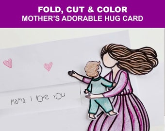 Mother's Day Crafts | Gift Cards | Mother's Day Gift | Mother Cards | Printable | 2024 | Crafts for Pre-K and Kindergarten Children