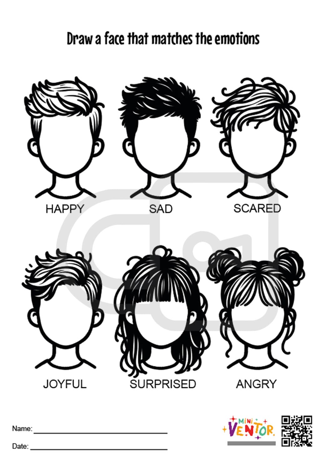 Emotions and Mood Printables | World Health Day | Crafts for Kids ...