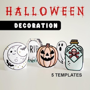 Halloween Printables for Kids | Halloween Crafts | Crafts for Pre-K and Kindergarten | Children Halloween Activities | Printable Halloween