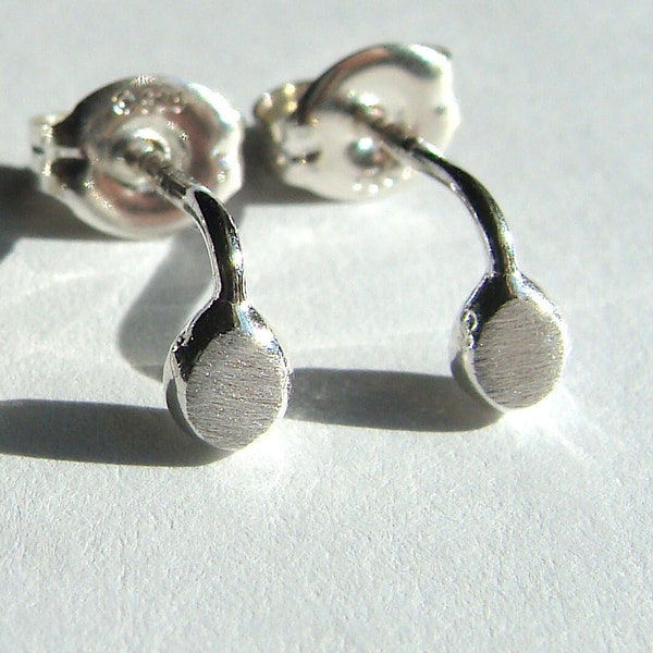 Sterling Studs Mini Sprout Studs Recycled Sterling Silver Earrings Post Earrings Studs Eco Friendly