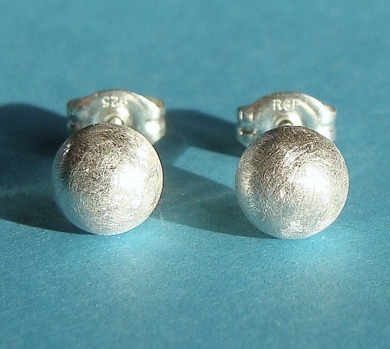 Sterling silver RGP ball studs. 6mm Sterling silver RGP ball studs. 6mm