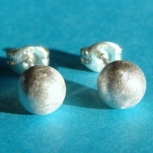 Sterling silver RGP ball studs. 6mm Sterling silver RGP ball studs. 6mm