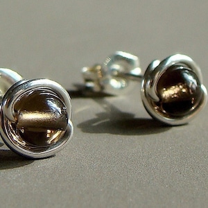 Smoky Quartz Studs Tiny 4mm Post Earrings in Sterling Silver Stud Earrings Quartz Studs