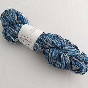 Blue Jay Sparkle Sock Yarn 4oz 114 grams image 2