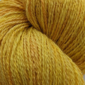 Sunshine Silky Blues (BFL & Silk Noil) Fingering Weight Yarn - 100 grams