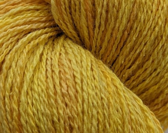 Sunshine Silky Blues (BFL & Silk Noil) Fingering Weight Yarn - 100 grams