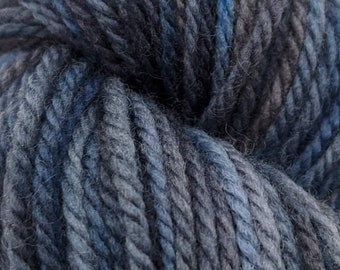 Midnight Blue American Targhee Woolly Worsted - 2oz (56 grams) - with Free Hat Pattern