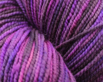 Purple Blackberry American Superwash Merino Wool Sock Yarn - 4oz (114 grams)