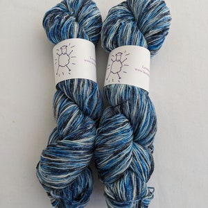 Blue Jay Sparkle Sock Yarn 4oz 114 grams image 3